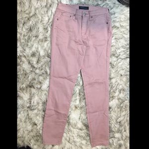 Blush pink jeggings